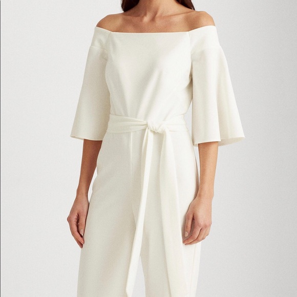 088. Ralph Lauren Off Shoulder Jumpsuit - Picture 2 of 7